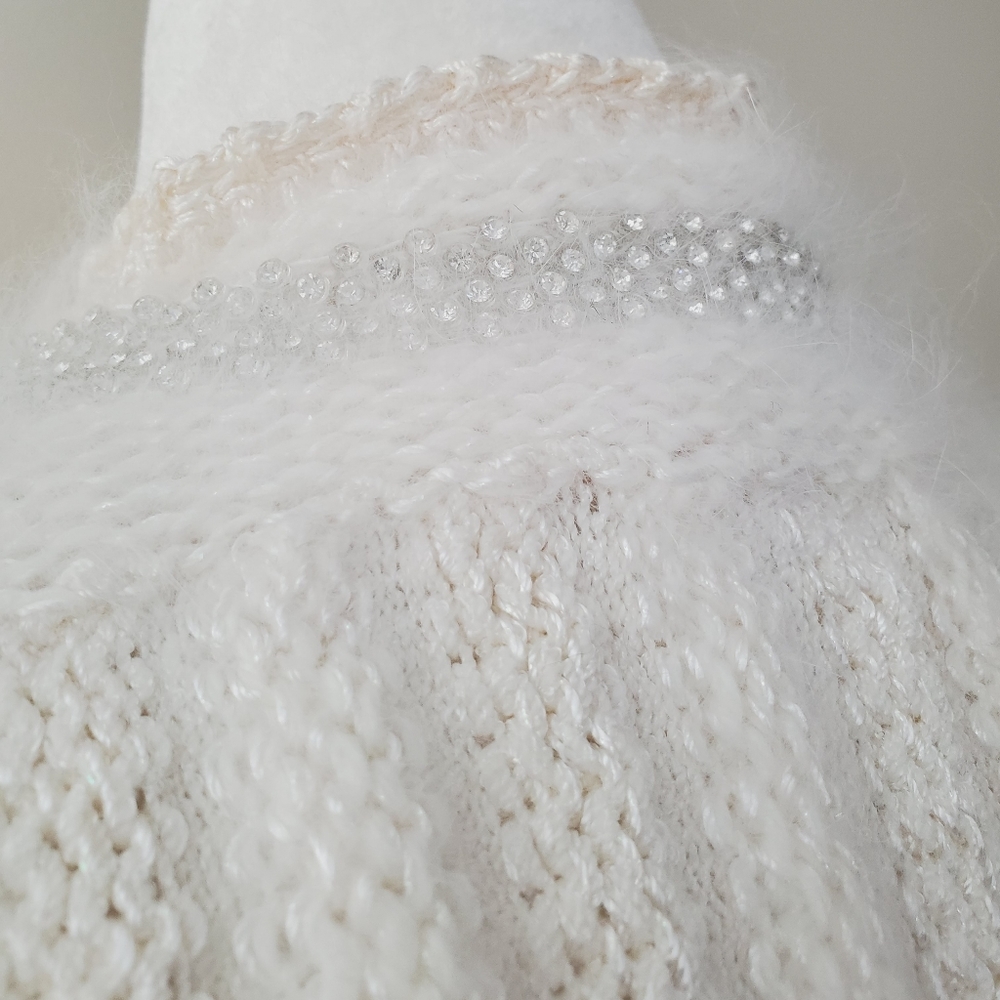 Antonella Preve Angora Silk Embellished Cardigan - Picture 10 of 14